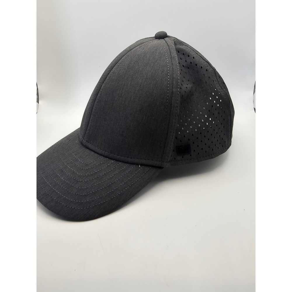 Melin A-Game Hydro Hat Charcoal Gray Heather Performance Snapback Baseball Cap